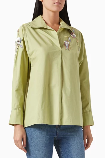 Nisha Shirt in Cotton Poplin