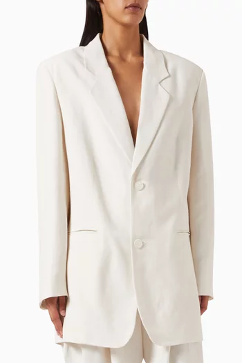 Aiden Blazer in Viscose-linen Blend