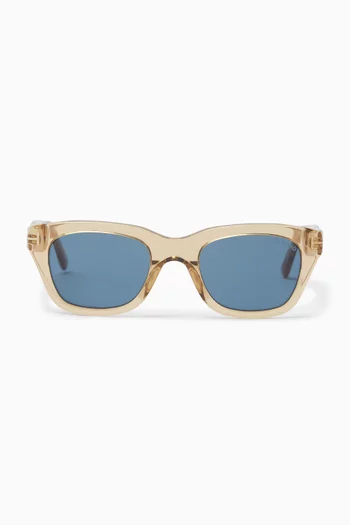 Snowdon Square Frame Sunglasses in Acetate