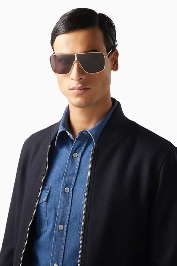 نظارة شمسية هاكسلي بإطار معدن