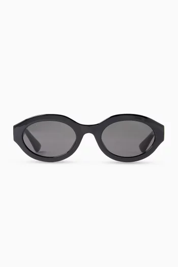 Oval Sunglasses in Recycled Acetate