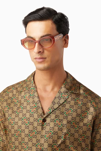 Round Sunglasses in Acetate