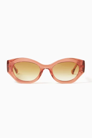 Round Sunglasses in Acetate