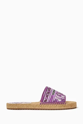 Majolica Espadrille Sandals in Jacquard