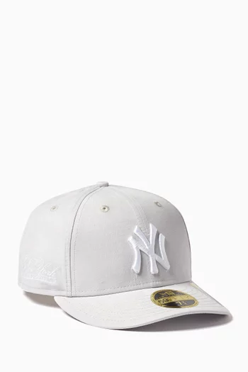 x Yankees 59FIFTY Cap in Linen-blend