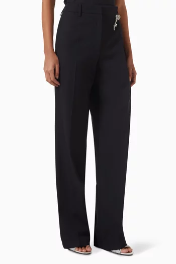 High-waisted Charm Pants in Gabardine