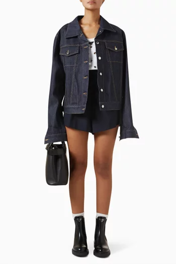 Button-up Jacket in Denim