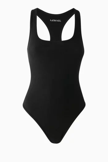 Ribbed Racerback Bodysuit