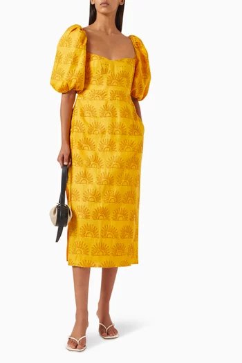 Uti Midi Dress in Linen