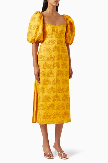 Uti Midi Dress in Linen