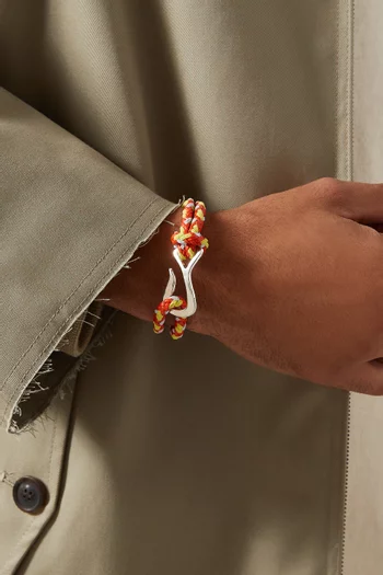 Braid Bracelet in Leather & Sterling Silver