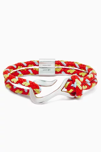 Braid Bracelet in Leather & Sterling Silver