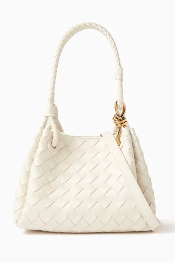 Small Andiamo Parachute Bag in Intrecciato Leather