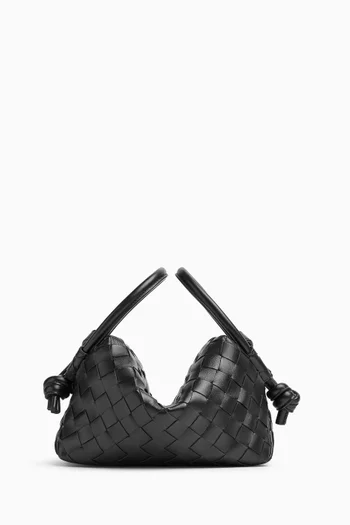 Small Loop Top-handle Bag in Intrecciato Leather