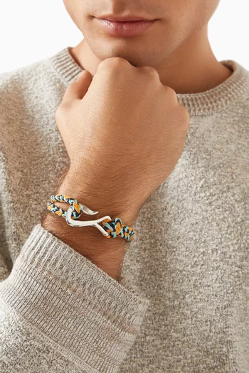 Braid Bracelet in Leather & Sterling Silver