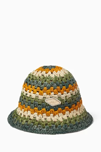 قبعة باكيت بشعار الماركة خوص