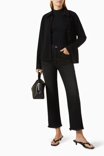 High-waist Jeans in Organic Cotton