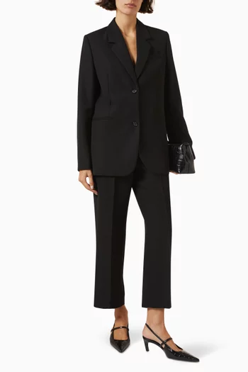 Cropped Pants in Recycled Polyester Blend