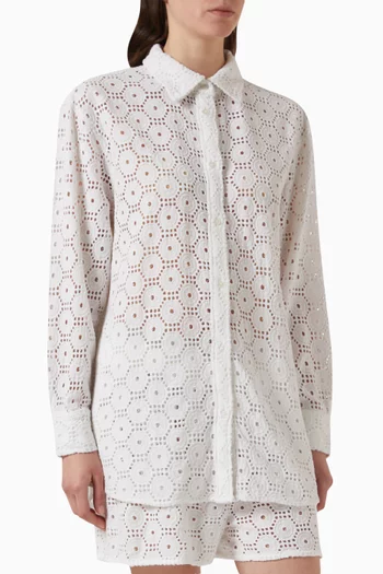 The Eyelet Oxford Shirt in Rayon