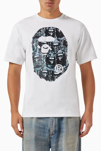 Ape Head Graffiti Big Ape T-shirt in Cotton
