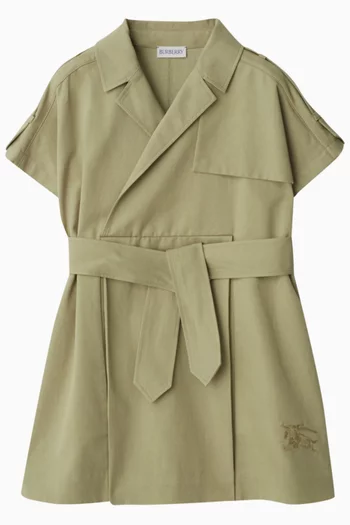 Chloe Trench Dress in Cotton Blend