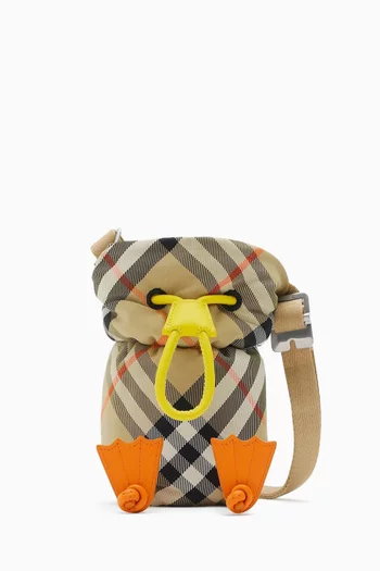 Duck Check Bottle Holder in Nylon