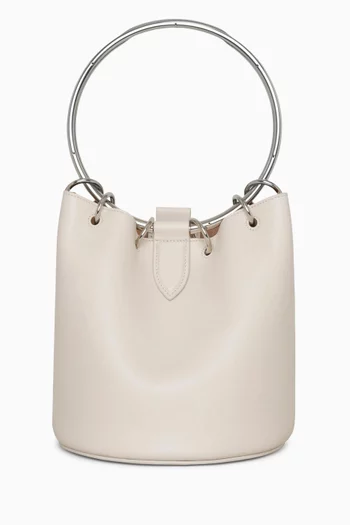 Medium Ring Bucket Bag in Calfskin