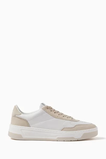 Low-top Sneakers in Suede & Leather