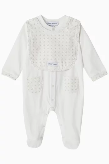 Logo Jumpsuit & Bib Set