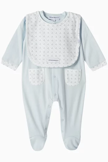 Logo Jumpsuit & Bib Set