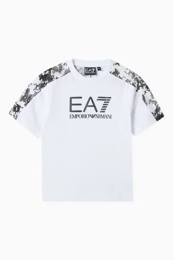 Camo Logo T-shirt in Jersey