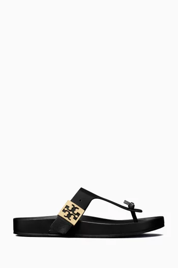 Matte black tory burch sandals outlet