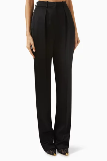 Straight Pants in Enver Satin