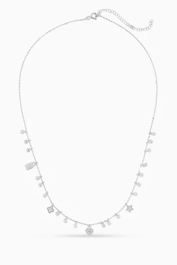 Charm Necklace in Sterling Silver