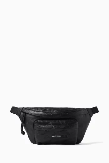 BB Monogram Belt Bag in Embossed Leather