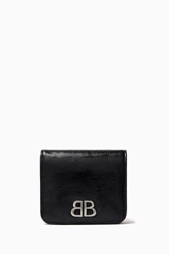 Monaco Flap Coin & Card Holder in Puffy Arena Lambskin