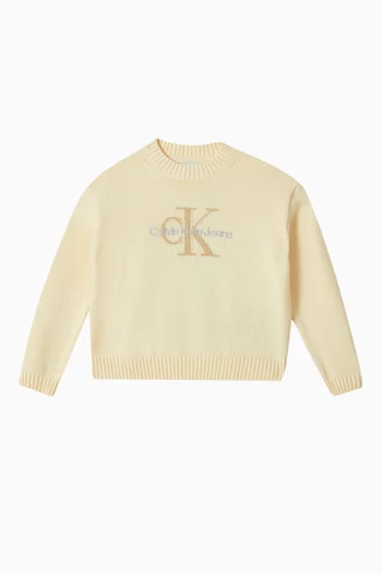 Monogram Sweater in Cotton