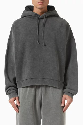 Logo Patch Hoodie in Cotton