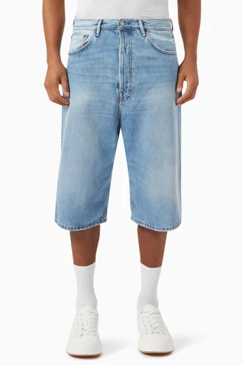 Loose-fit Bermuda Shorts in Denim