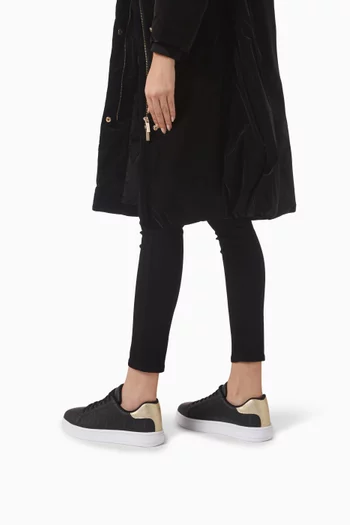 London AX Logo Sneakers in Faux Leather