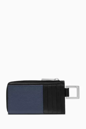 Le Porte-zippé Cuerda Cardholder in Leather