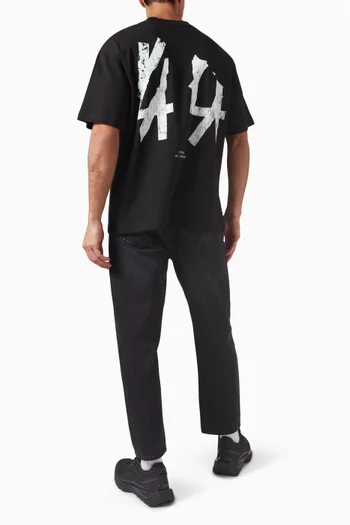 Crinkle T-shirt in Cotton