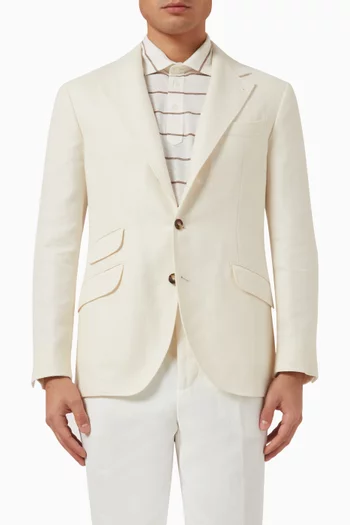 Deconstructed Cavallo Blazer in Linen-blend