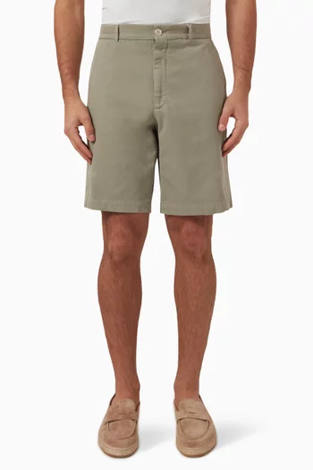 Bermuda Shorts in Cotton Gabardine