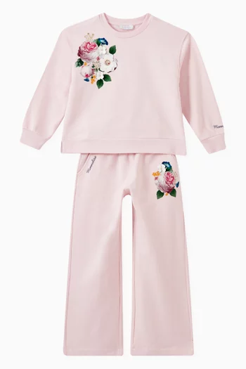 Floral 2-piece Tracksuit in Cotton
