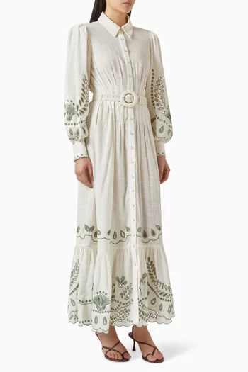 Alya Maxi Dress in Cotton
