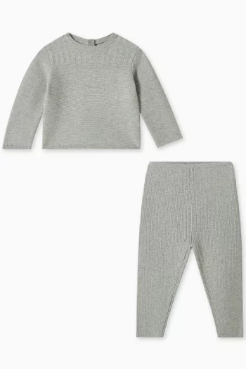 Gavin Two-Piece Set in Cotton & Wool