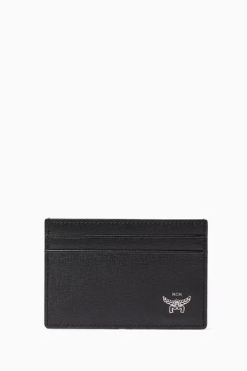 Himmet Card Case in Embossed Leather