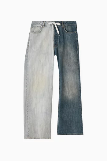 Unisex Fifty-Fifty Pants in Denim