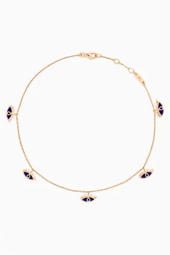 Ya Ein Enamel Anklet in 18kt Gold